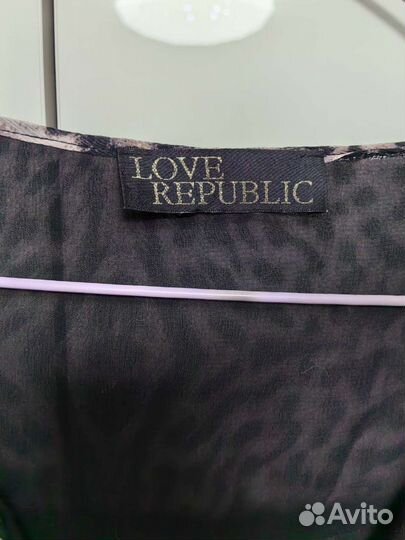 Блузка туника натуральный шёлк love republic