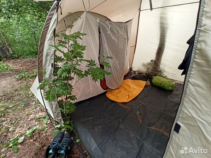 4х местная (2по2) палатка с тамбуром в полный рост