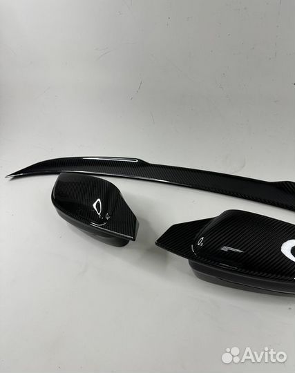 Спойлер накладки на зеркала BMW G22 G23 G26 карбон