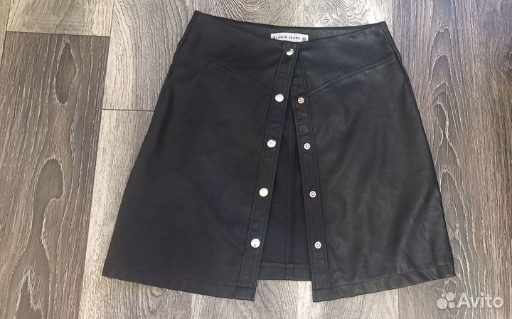 Кожаная юбка