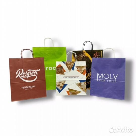 Крафт пакеты с логотипом