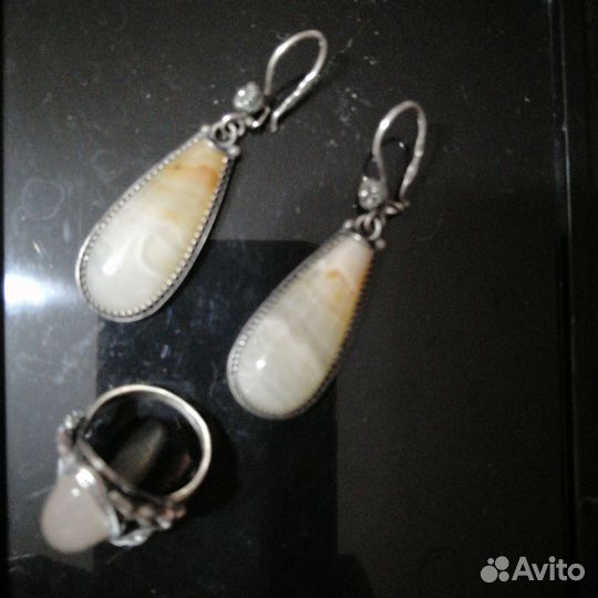 Серьги кольца браслеты из серебра 925 пробы