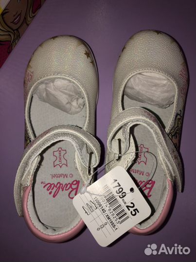 Новые туфли Barbie р.25