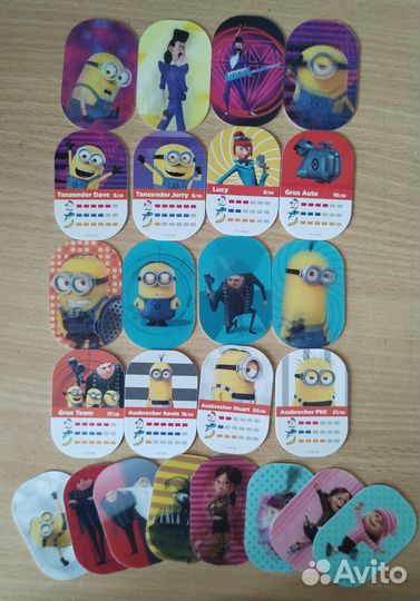 Карточки миньоны голографические