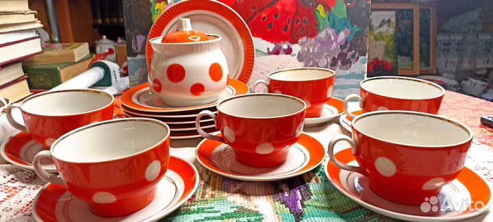 Кобальт, Рига, тарелки Зик. Пиалы