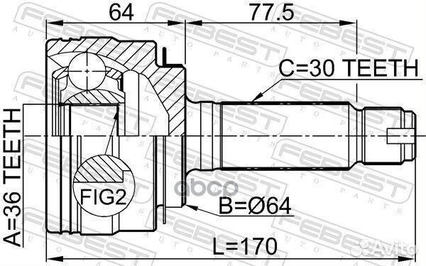 ШРУС 0310-PL 0310-PL Febest