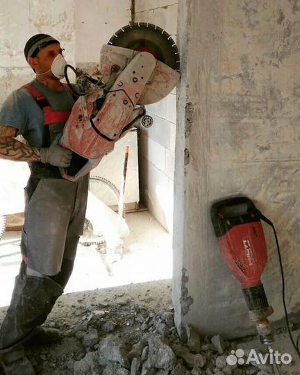 Демонтаж стен, демонтаж перегородок