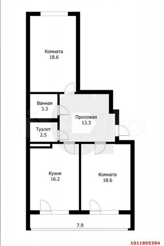 2-к. квартира, 72,5 м², 8/16 эт.