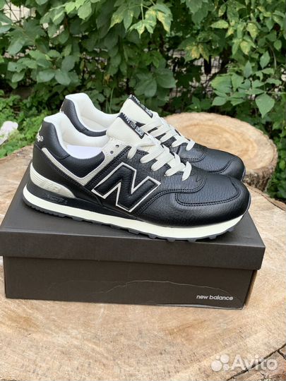 Кроссовки мужские new balance 574 classic кожаные