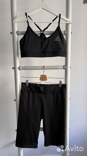 Спортивный топ Демикс 48р + велосипедки 50р