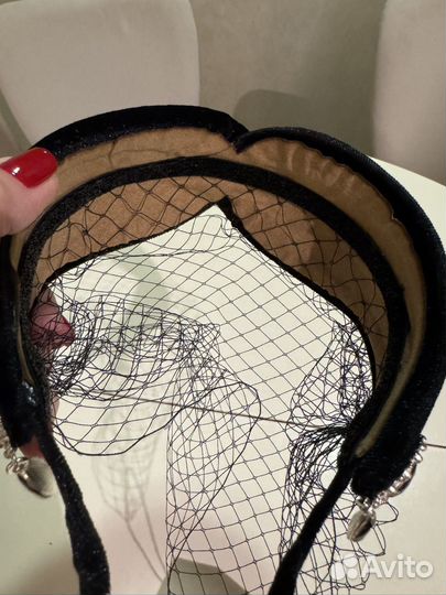 Ободок с вуалью вуалетка