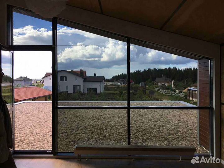 Ремонт окон, стеклопакет обычный RAL1322