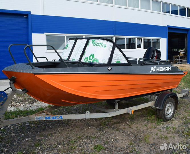 Новая моторная лодка (катер) Неман 450 DC