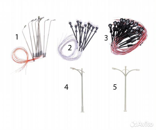 Фонари освещения для макетов железных дорог TT, H0