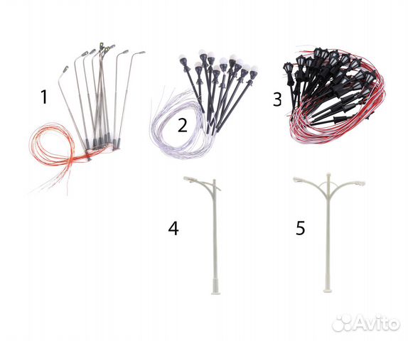 Фонари освещения для макетов железных дорог TT, H0