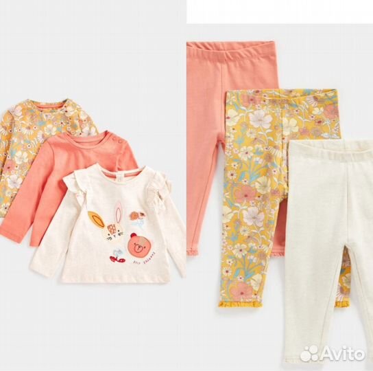 Новые лонгсливы и лосины mothercare 98 см,110 см