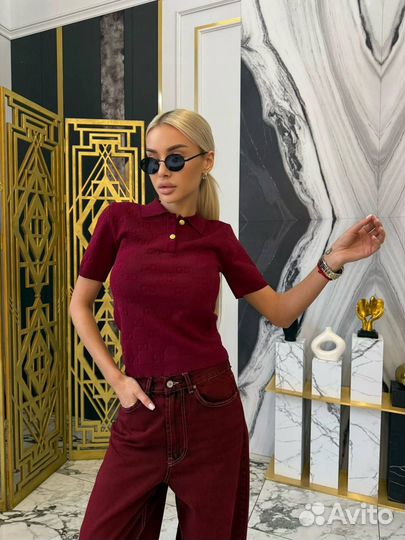 Яркое поло Gucci