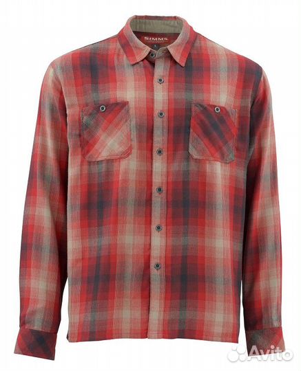 Simms Black's Ford LS flannel shirt S, XXL