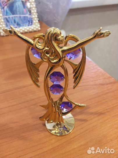 Черепаха с кристаллами Сваровски и ангел