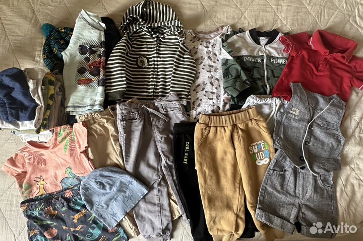 Детская одежда пакетом для мальчиков 86-92
