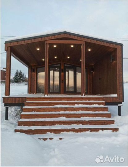 Каркасный дачный дом с доставкой 60 м кв, арт. дп-2325