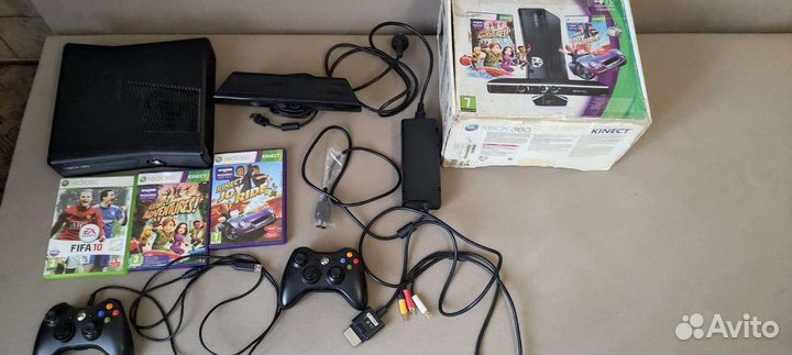 Игровая приставка xbox 360 с kinect