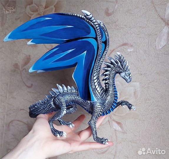 Серебряный дракон Фигурка