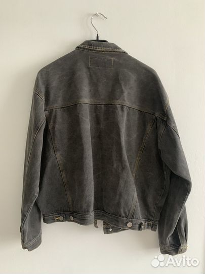 Куртка джинсовая серая 2 шт и ветровка L-XL