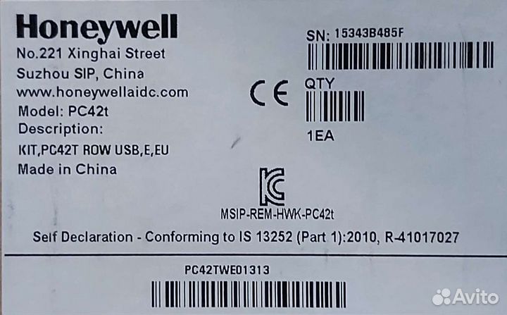 Honeywell pc42twe01313
