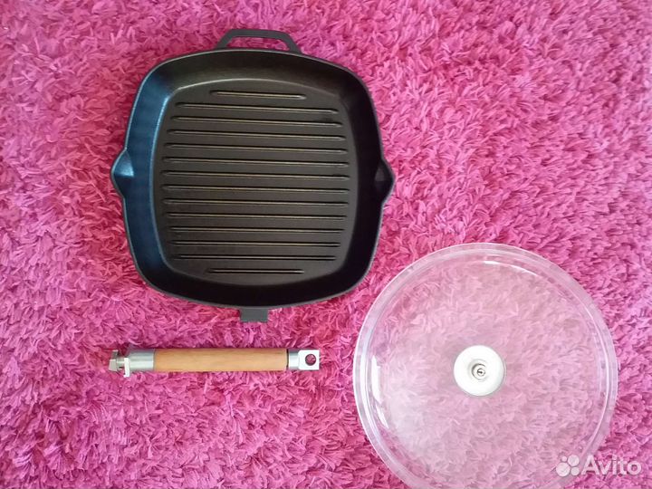 Чугунная сковорода,гриль