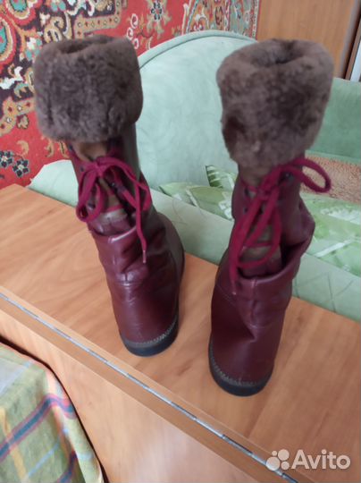 Зимние женские сапоги 38 натуральная кожа