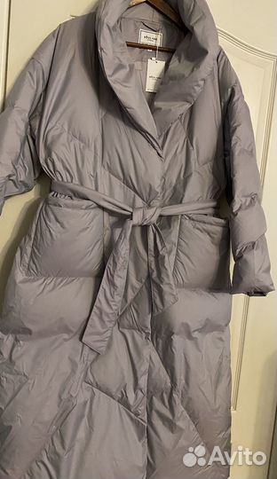 Пуховик женский длинный 48