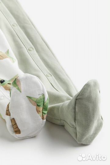 Комплект слипов h&m 2шт новое 68р