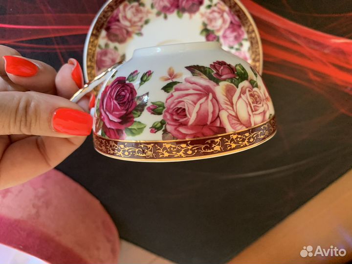 Сервиз чайный фарфоровый, 12 предметов