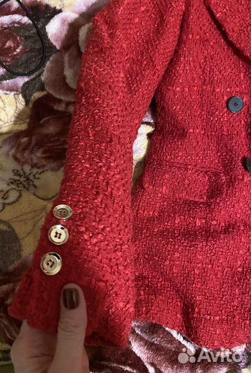 Пиджак твидовый