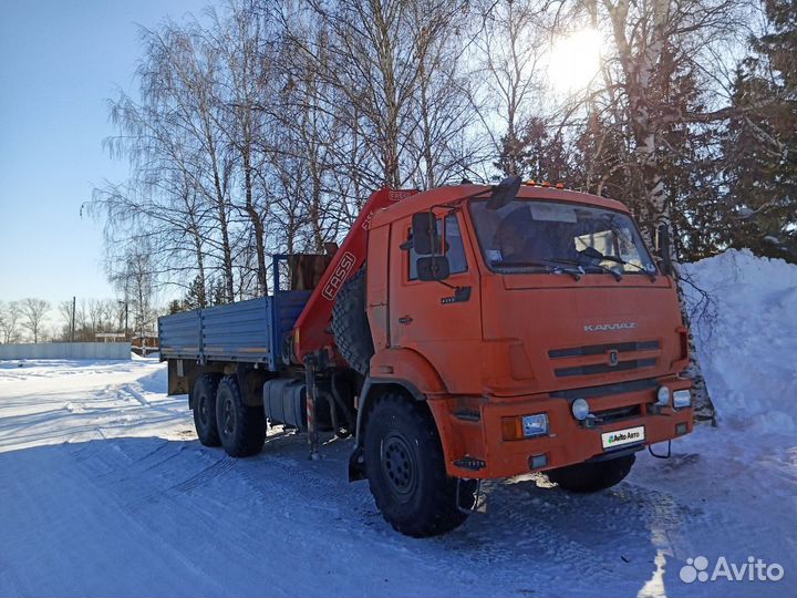 Бортовой грузовик КАМАЗ 43118 с КМУ FASSI, 2019