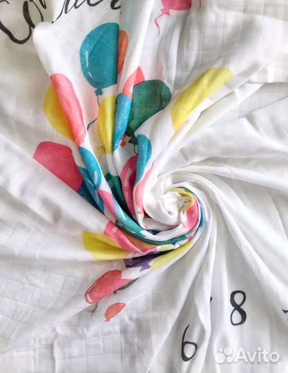 Муслиновая пеленка (фотопеленка) Mamsi