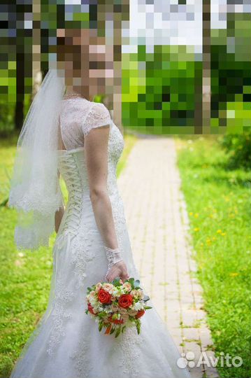 Свадебное платье 42 44 рыбка
