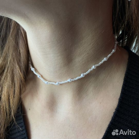 Чокер из бисера