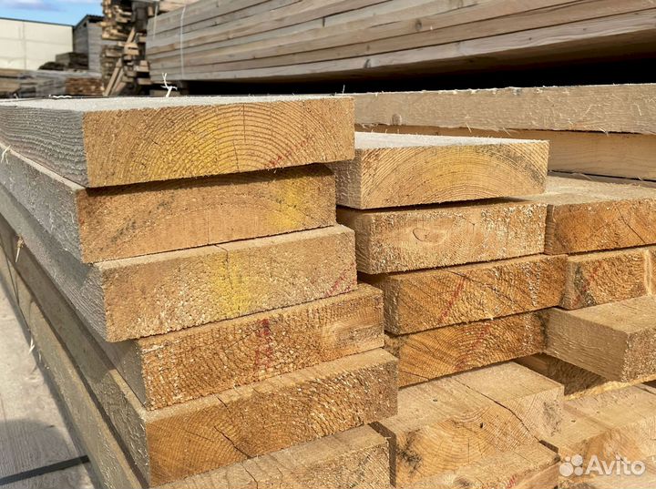 Доска обрезная 50х200х6000