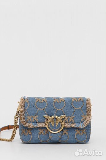 Сумка Pinko classic love bag puff denim