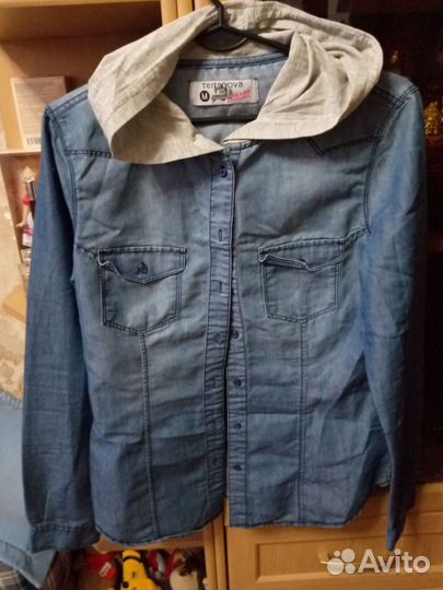 Ветровки, рубашка джинцевая р42-44