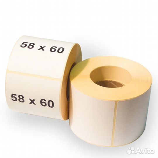 Этикетки 58*60 400 полуглянец термотрансферные