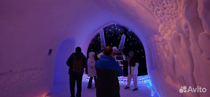 Снежная деревня, хибины