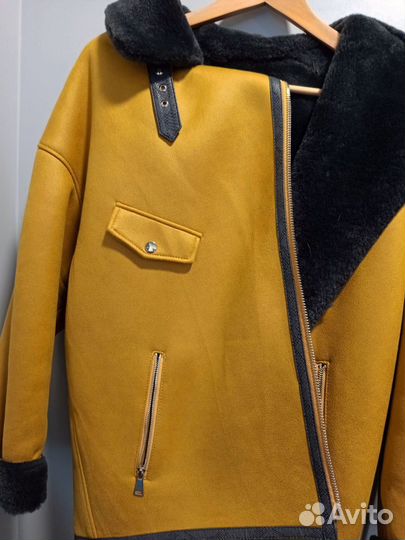 Дубленка авиатор женская