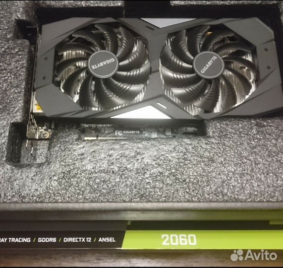 Видеокарта geforce RTX 2060 gigabyte OC
