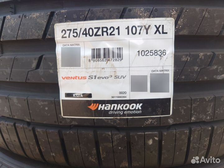 Hankook Ventus S1 Evo 3 K127 275/40 R21 и 315/35 R21