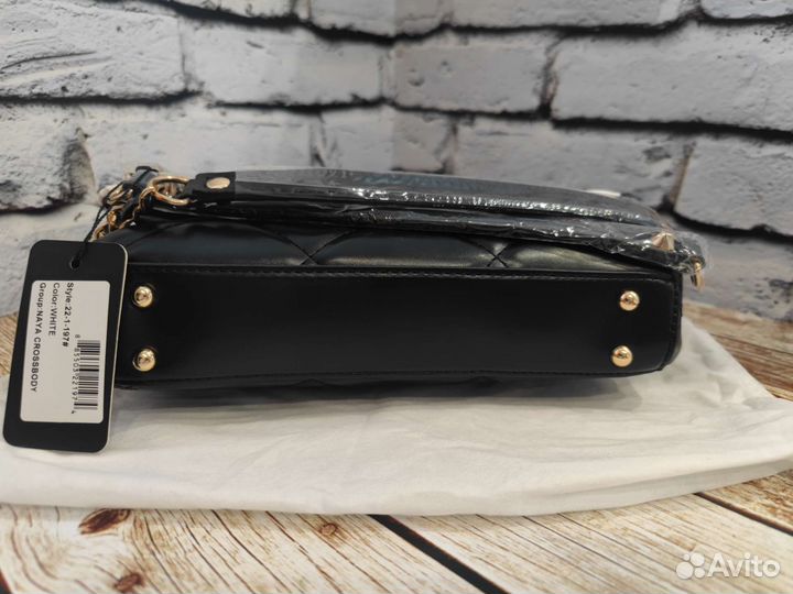 Сумка Женская Guess чёрная с белым