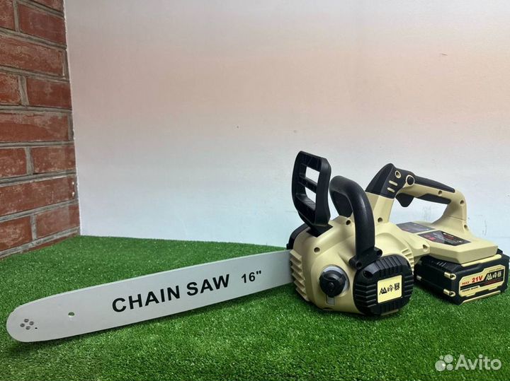 Цепная пила 16 дюймов feng bao 2 акб