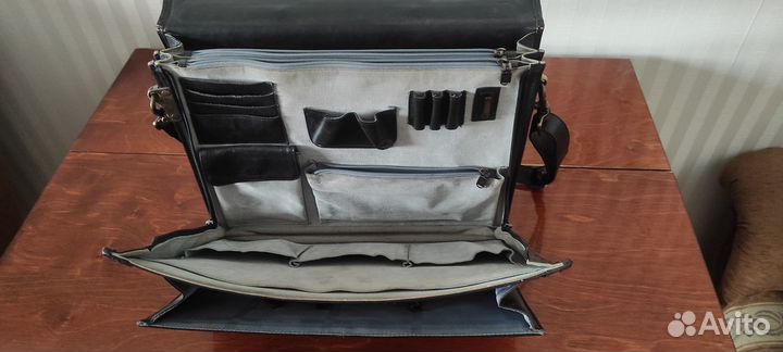 Мужской кожаный портфель Wanlima